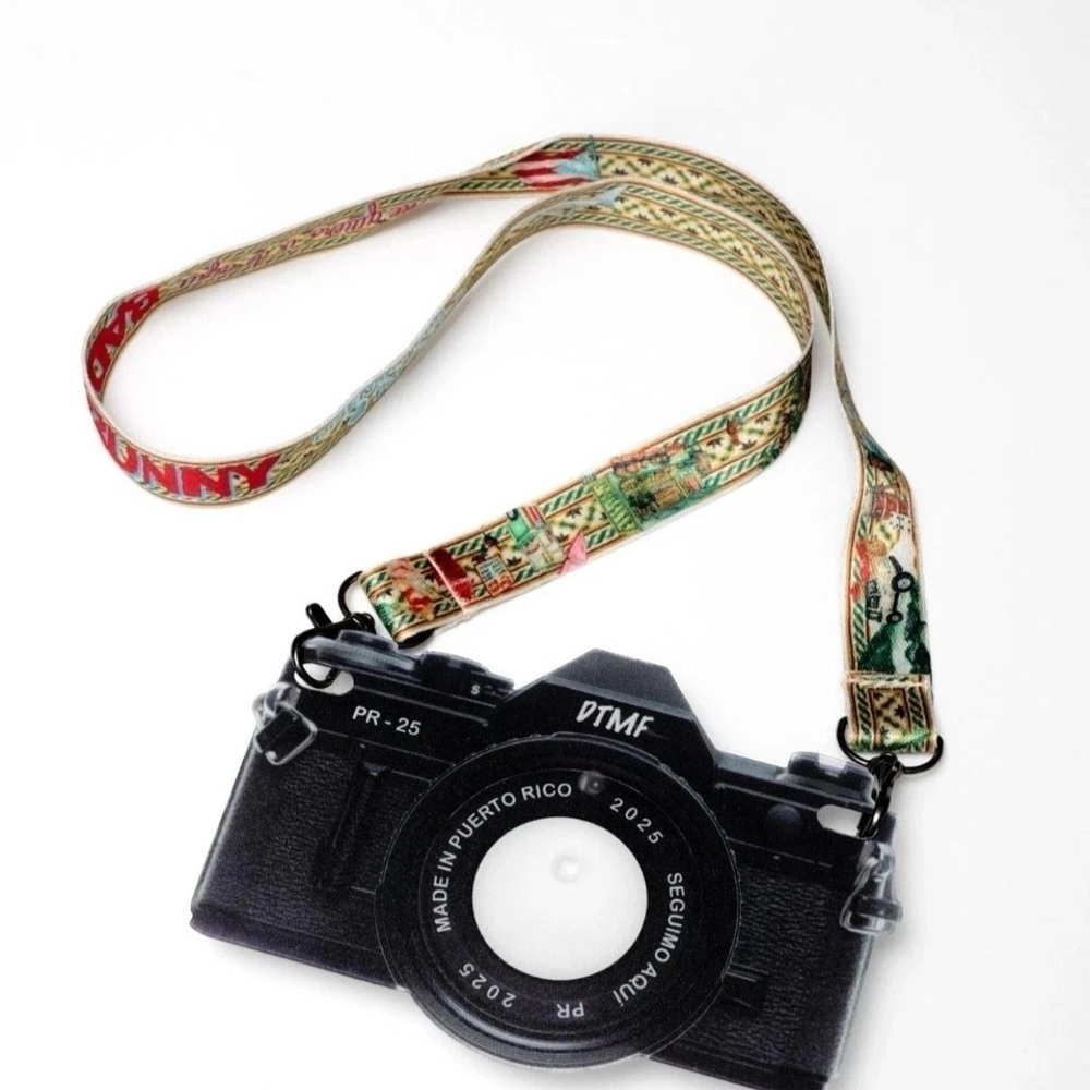 Bad Bunny 2025 Concert Camera with Colorful Strap